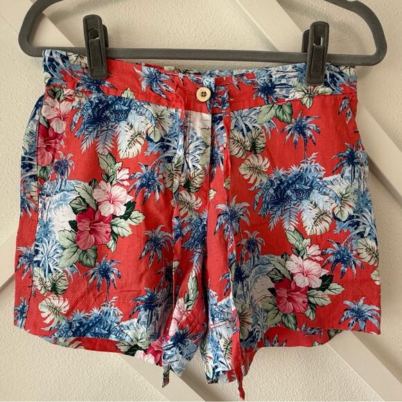 NWT Tommy Bahama Manta Ray Palmbray 5” Linen Shorts size XS - Picture 2 of 11